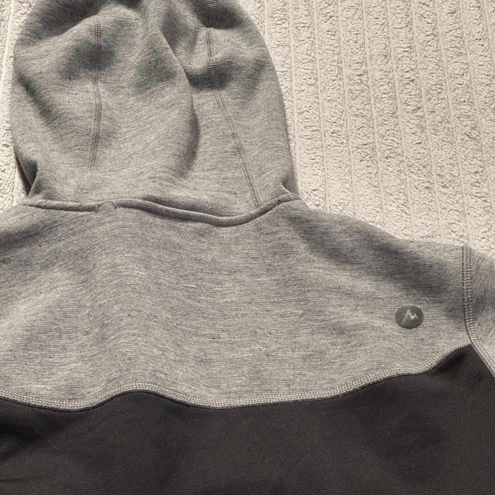 Marmot Variant Hoodie Jacket Women XL Gray Black Polyester Gorpcore Hiking Zip - Picture 9 of 11